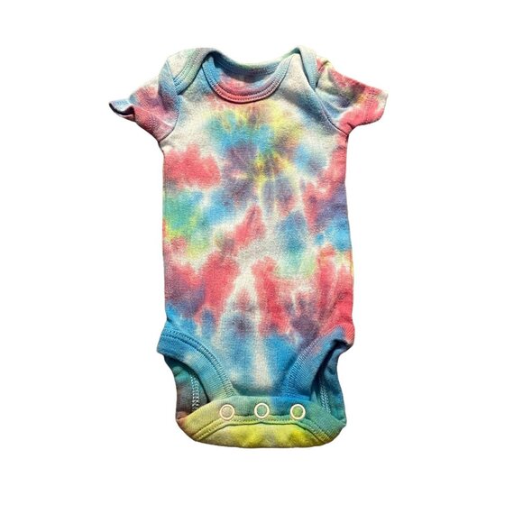 Carter's Other - Unicorn Spiral Tie Dye Onesie || Preemie, Upcycled ♻️
